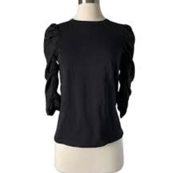 See by Chloe ruched 3/4 sleeve top - Picture 1 of 5